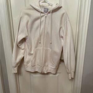 Aritzia Cream Hoodie Sweater